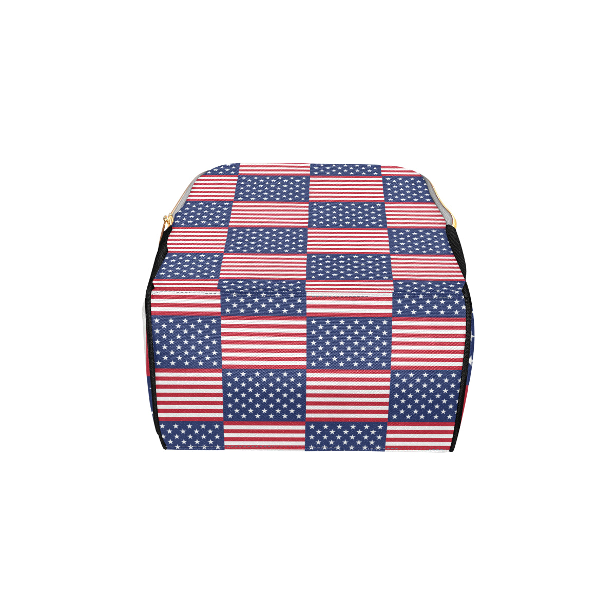 Patriotic US Flag Pattern Print Design A03 Diaper Bag Backpack