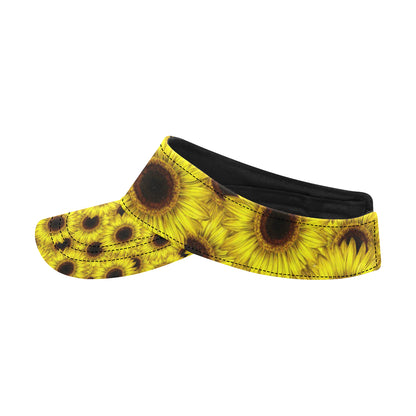 Sunflower Pattern Print Design SF011 Unisex Sun Visor