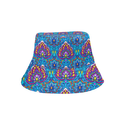 lotus Boho Pattern Print Design LO010 Unisex Bucket Hat