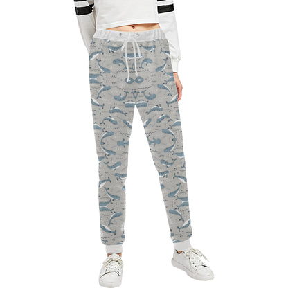 Narwhal Pattern Print Unisex Sweatpants