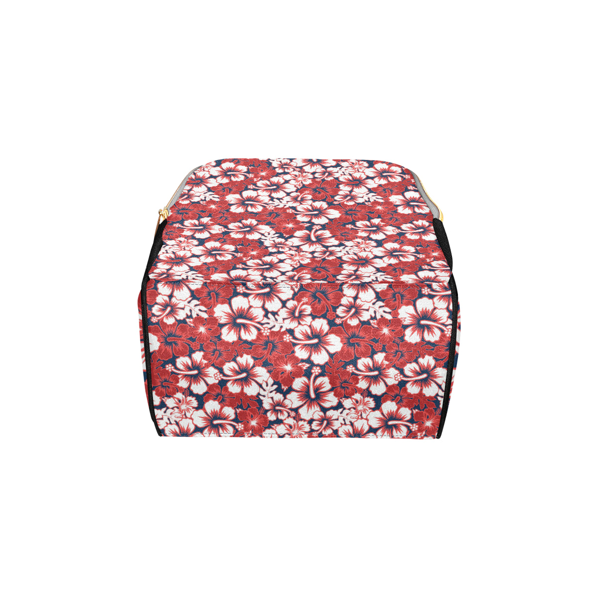 Red Hibiscus Pattern Print Design HB01 Diaper Bag Backpack