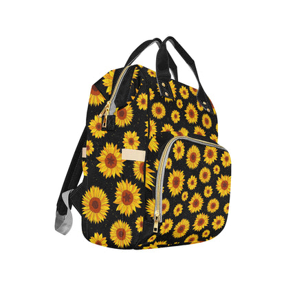 Sunflower Pattern Print Design SF09 Diaper Bag Backpack