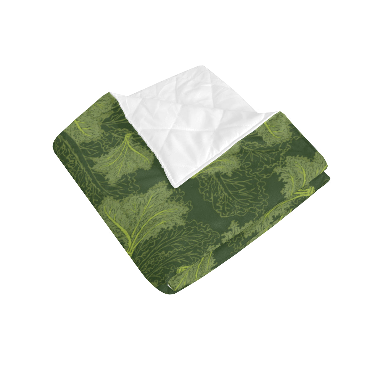Kale Pattern Print Design 01 Premium Quilt