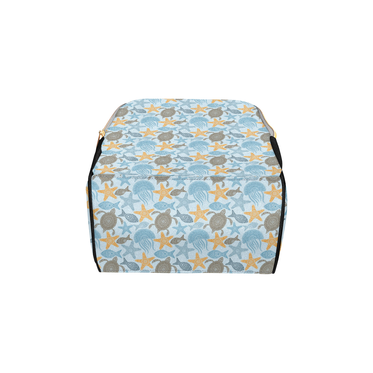 Polynesian Jellyfish Turtle Print Diaper Bag Backpack