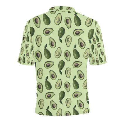 Avocado Pattern Print Design 02 Men Polo Shirt
