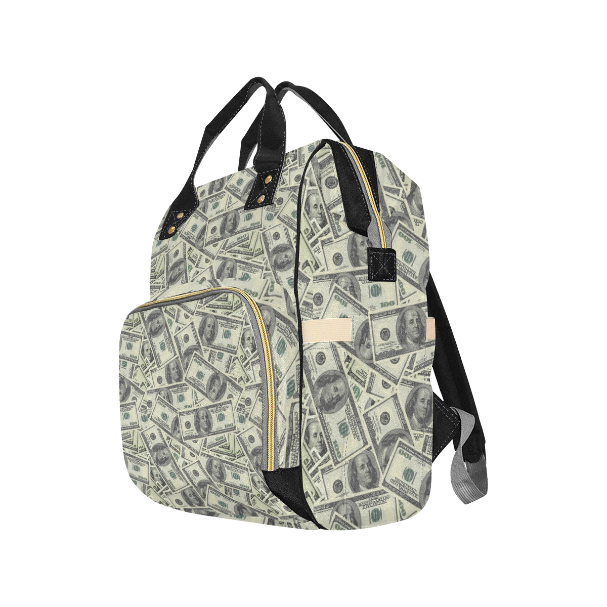 Dollar Pattern Print Design DO02 Diaper Bag Backpack