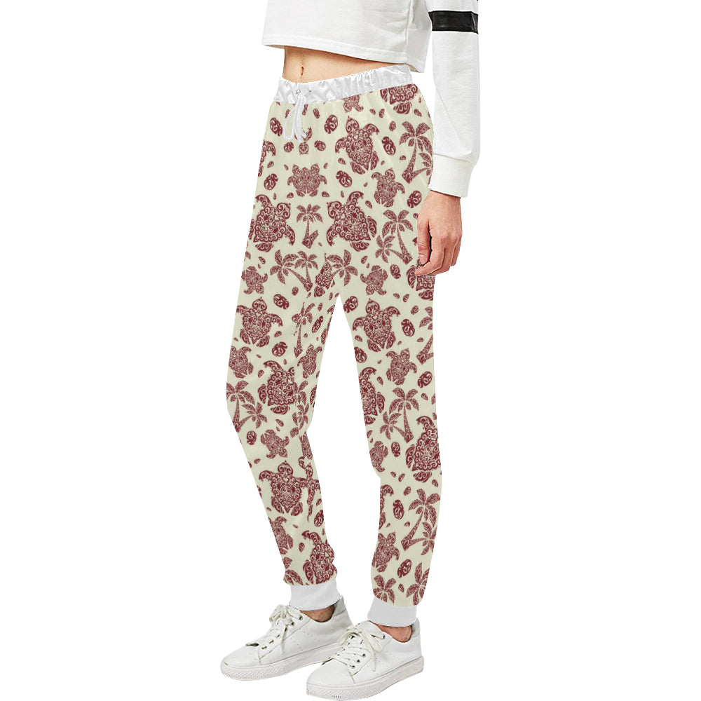 Polynesian Tattoo Turtle Themed Unisex Sweatpants