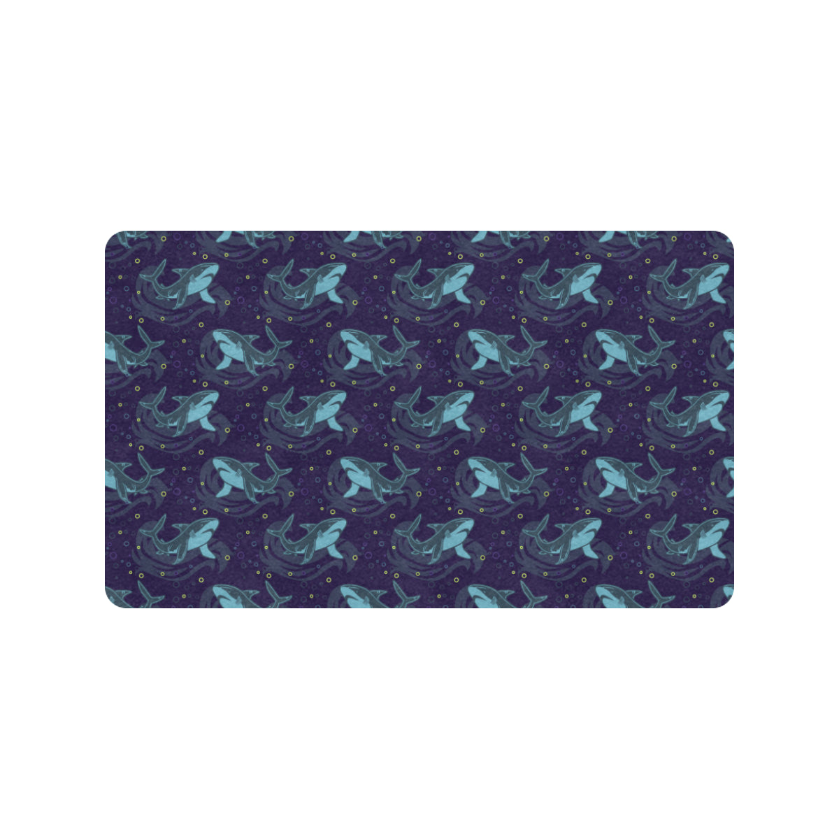 Shark Themed Print Rubber Doormat
