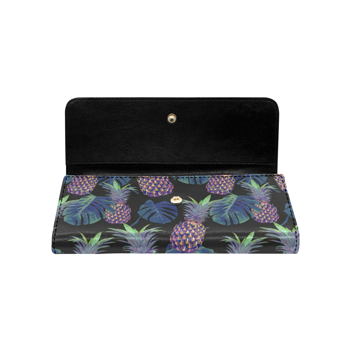 Pineapple Pattern Print Design PP04 Women's Trifold Wallet