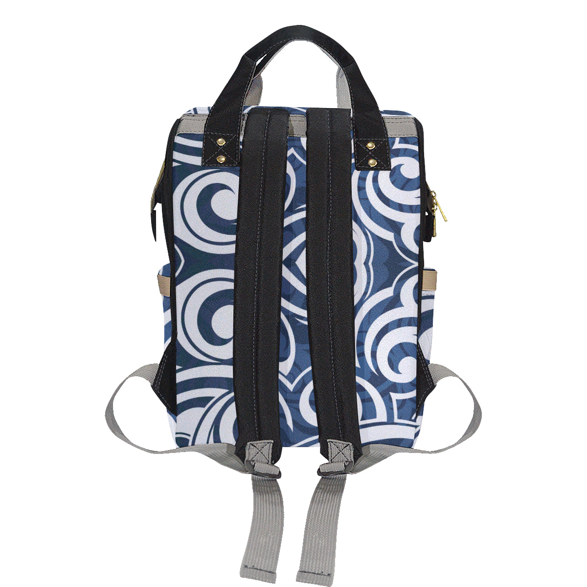 Maori Pattern Print Design 01 Diaper Bag Backpack