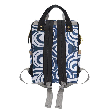Maori Pattern Print Design 01 Diaper Bag Backpack
