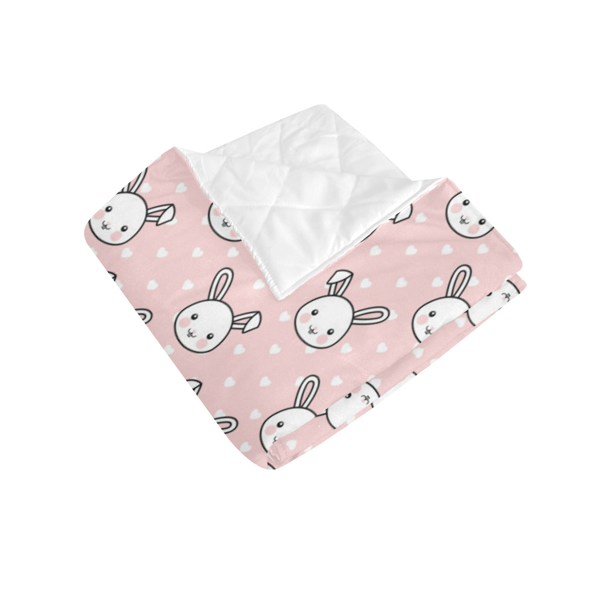 Rabbit Pattern Print Design RB02 Premium Quilt