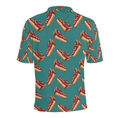 Cheesecake Cherry Pattern Print Design CK03 Men Polo Shirt
