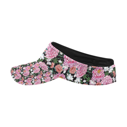 Dahlia Pattern Print Design 02 Unisex Sun Visor