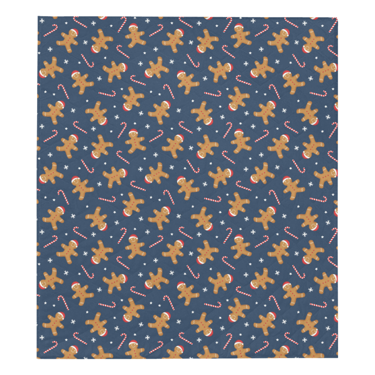 Gingerbread Pattern Print Design 01 Premium Quilt