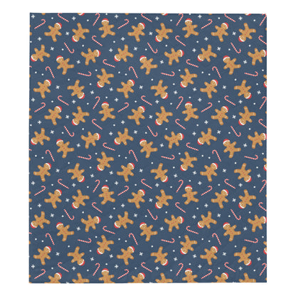 Gingerbread Pattern Print Design 01 Premium Quilt