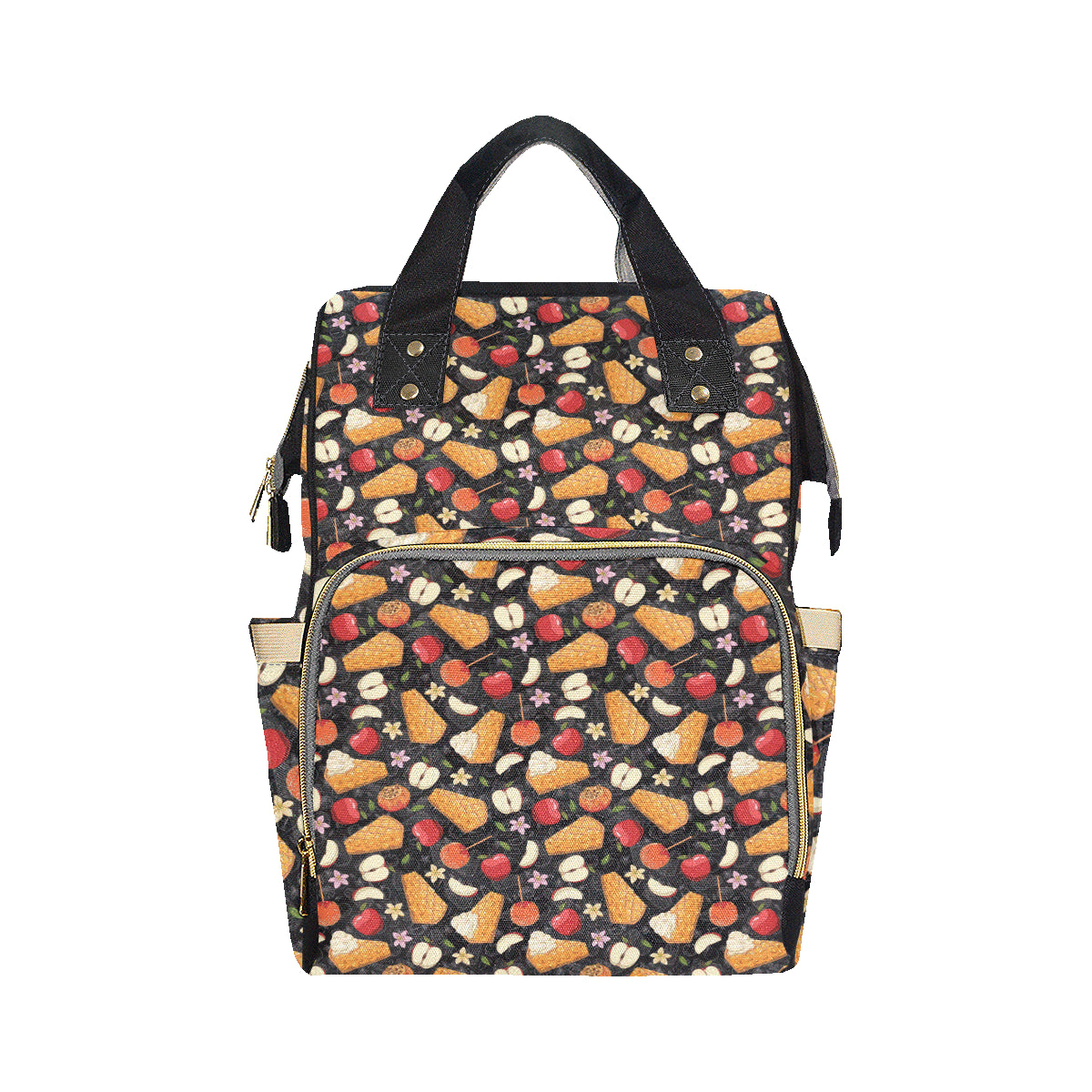 Apple Pie Pattern Print Design 01 Diaper Bag Backpack