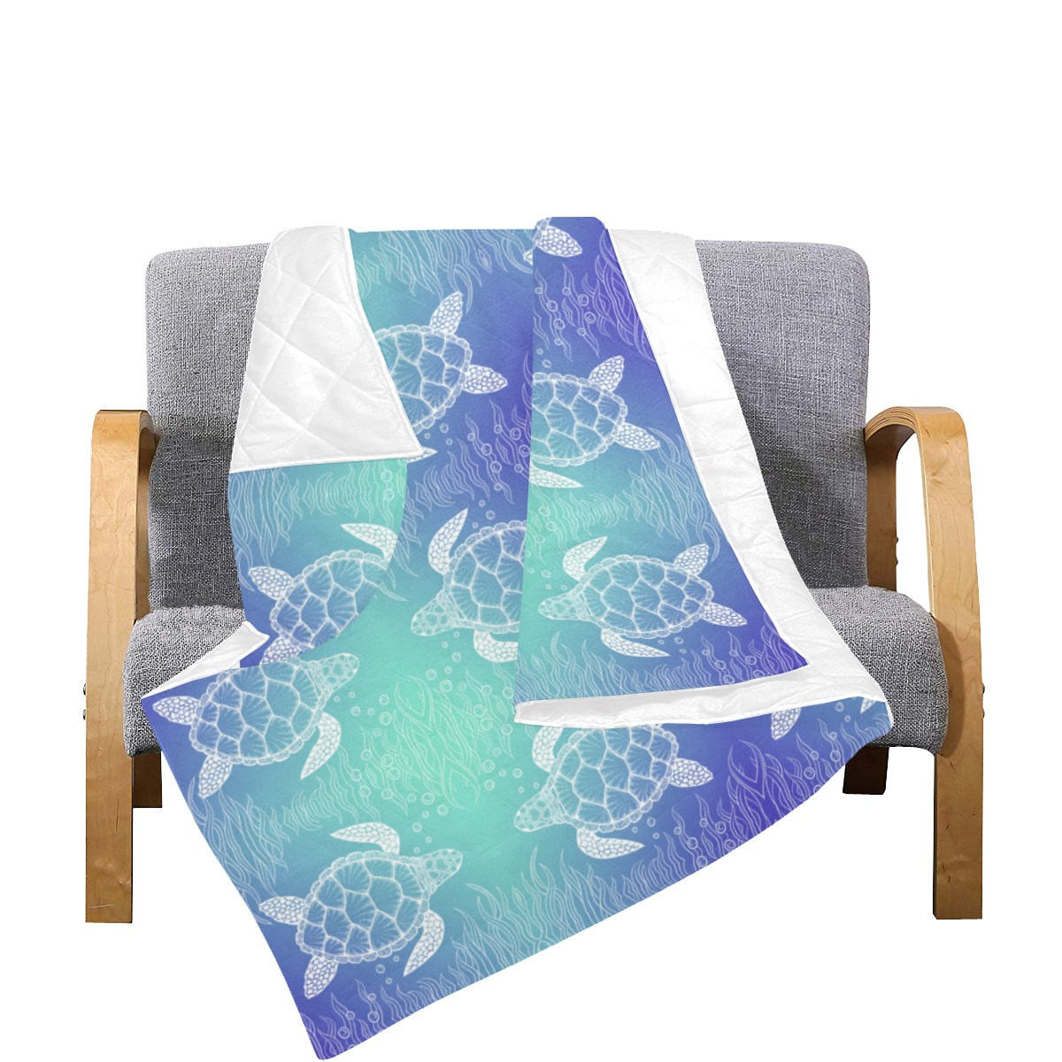 Sea Turtle Draw Premium Quilt