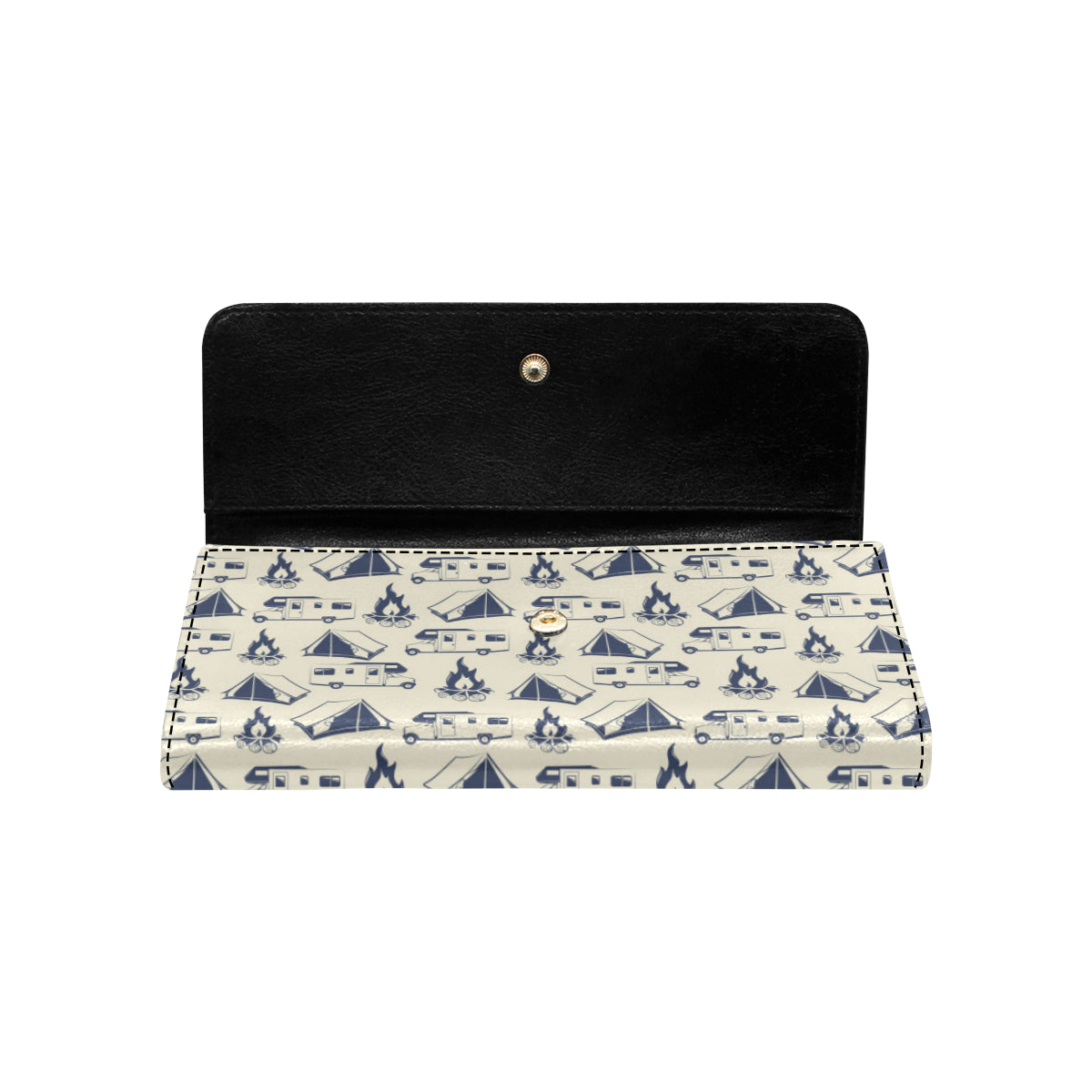 Campfire Pattern Print Design 01 Women's Trifold Wallet