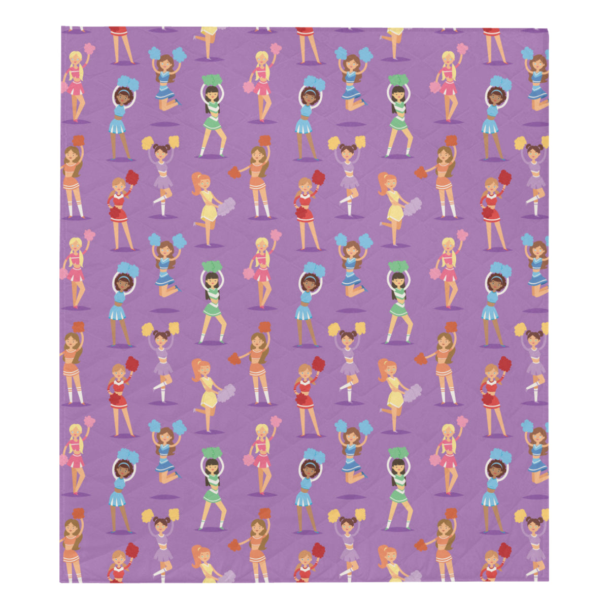 Cheerleader Pattern Print Design 02 Premium Quilt