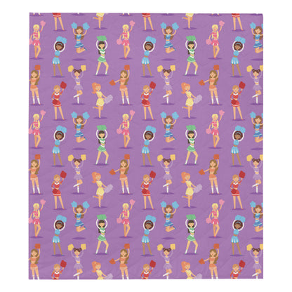Cheerleader Pattern Print Design 02 Premium Quilt