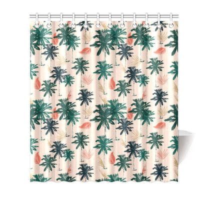 Palm Tree Pattern Print Design PT014 Shower Curtain