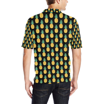 Pineapple Pattern Print Design A03 Men Polo Shirt