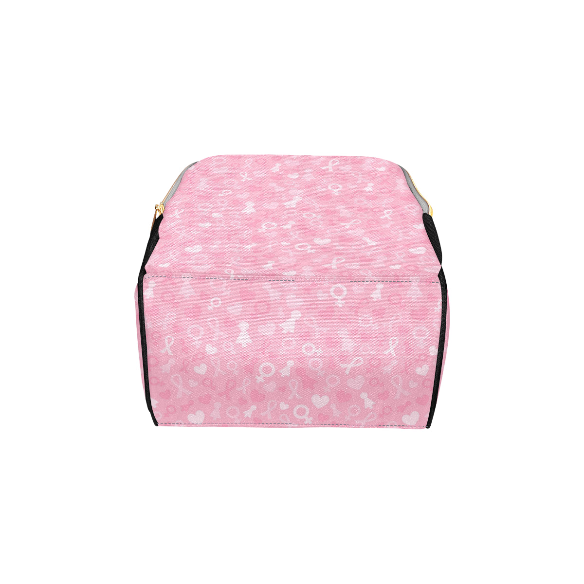 Breast cancer Pattern Print Design 01 Diaper Bag Backpack