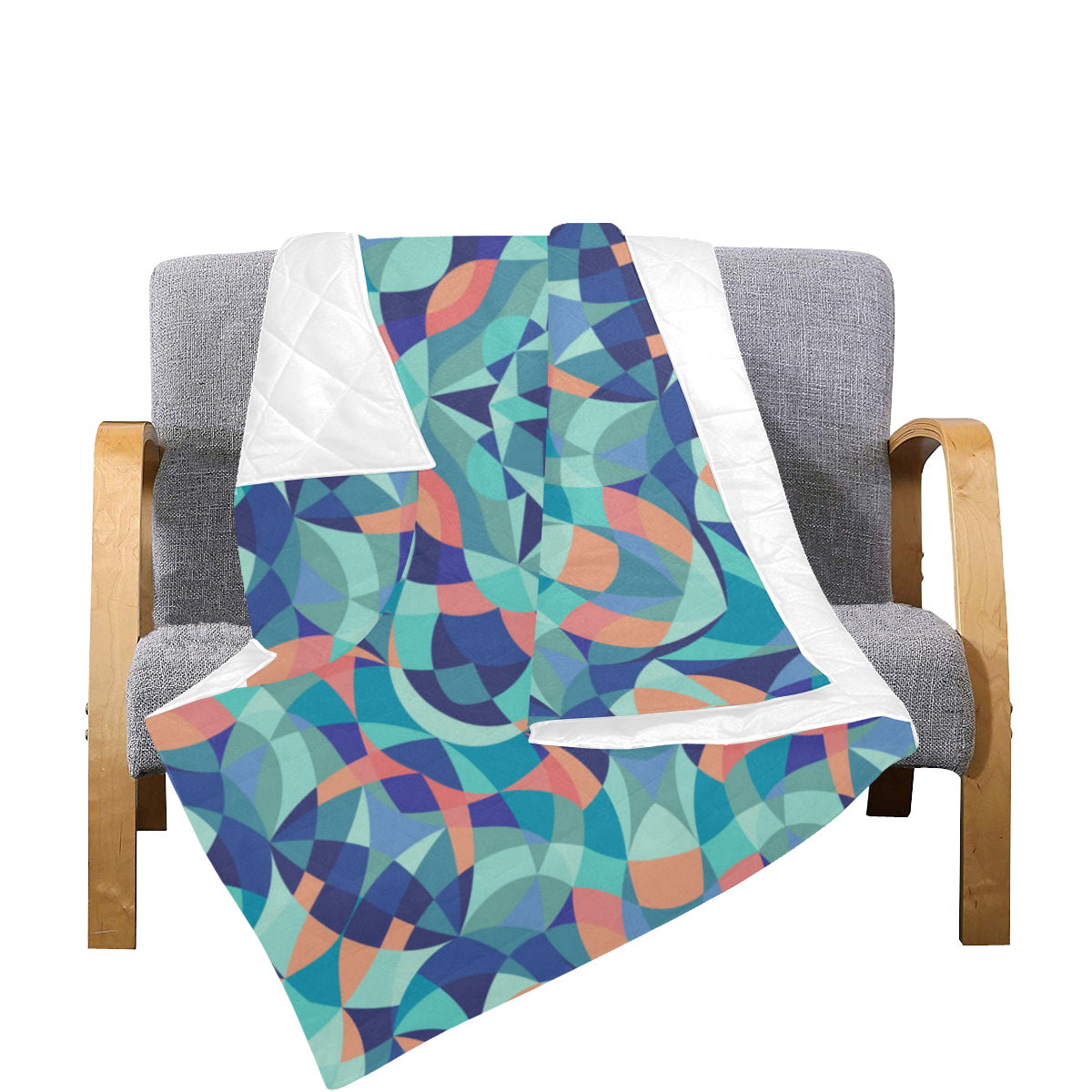 Kaleidoscope Pattern Print Design 03 Premium Quilt