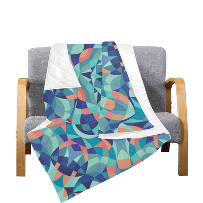 Kaleidoscope Pattern Print Design 03 Premium Quilt