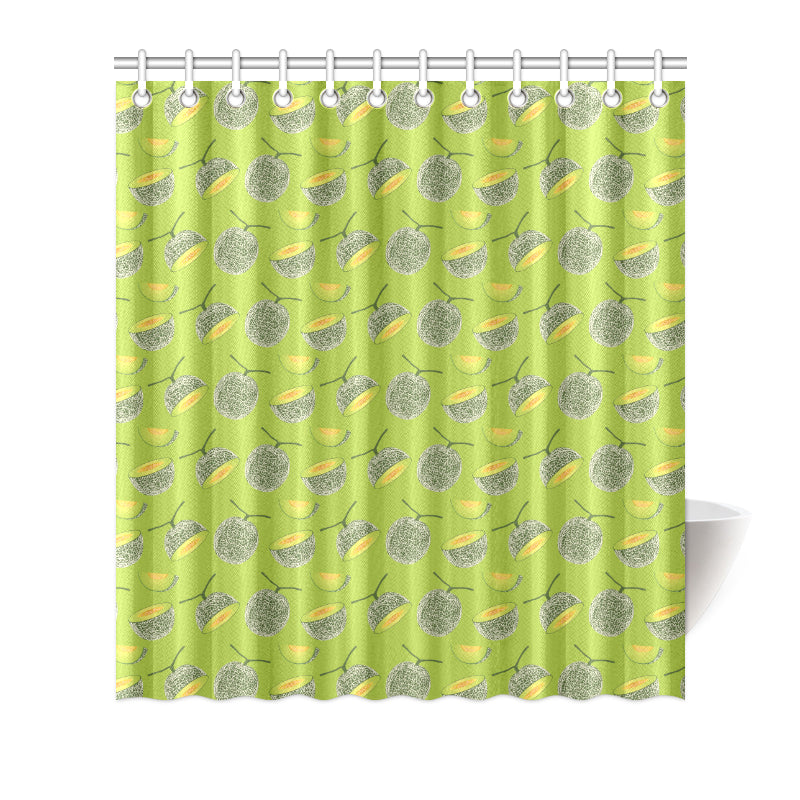 Cantaloupe Pattern Print Design 03 Shower Curtain