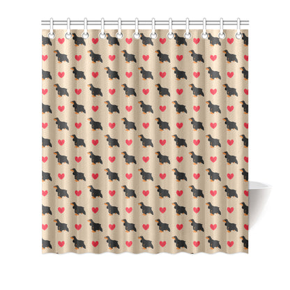 Cocker Pattern Print Design 02 Shower Curtain