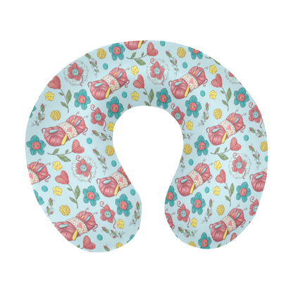 Crochet Pattern Print Design 01 U-Shaped Travel Neck Pillow