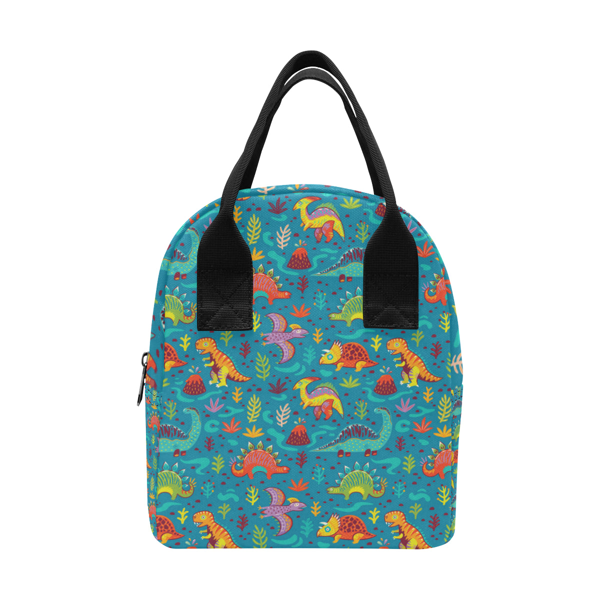 Dinosaur Cartoon Style Insulated Lunch Bag