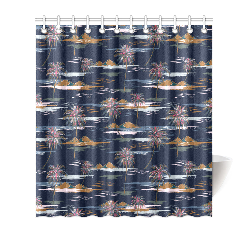Pacific island Pattern Print Design A06 Shower Curtain
