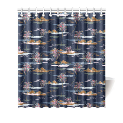 Pacific island Pattern Print Design A06 Shower Curtain