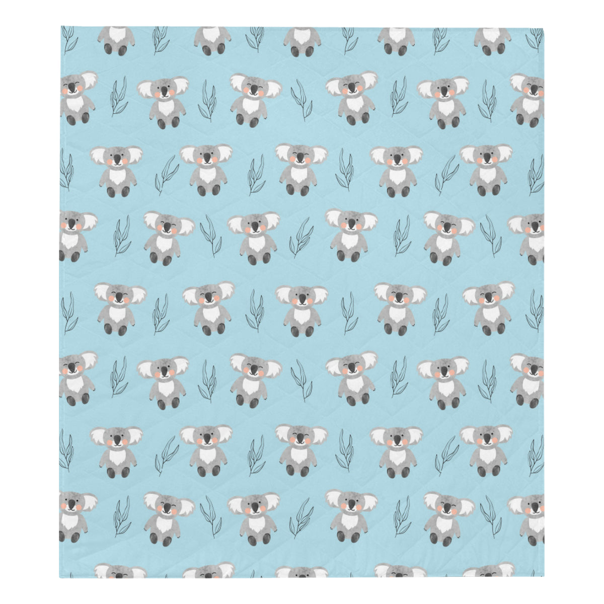 Koala Pattern Print Design 01 Premium Quilt