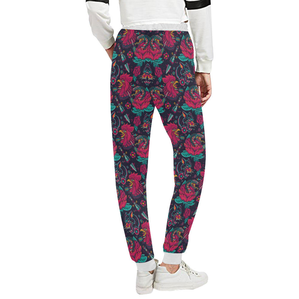 Old School Tattoo Print Unisex Sweatpants