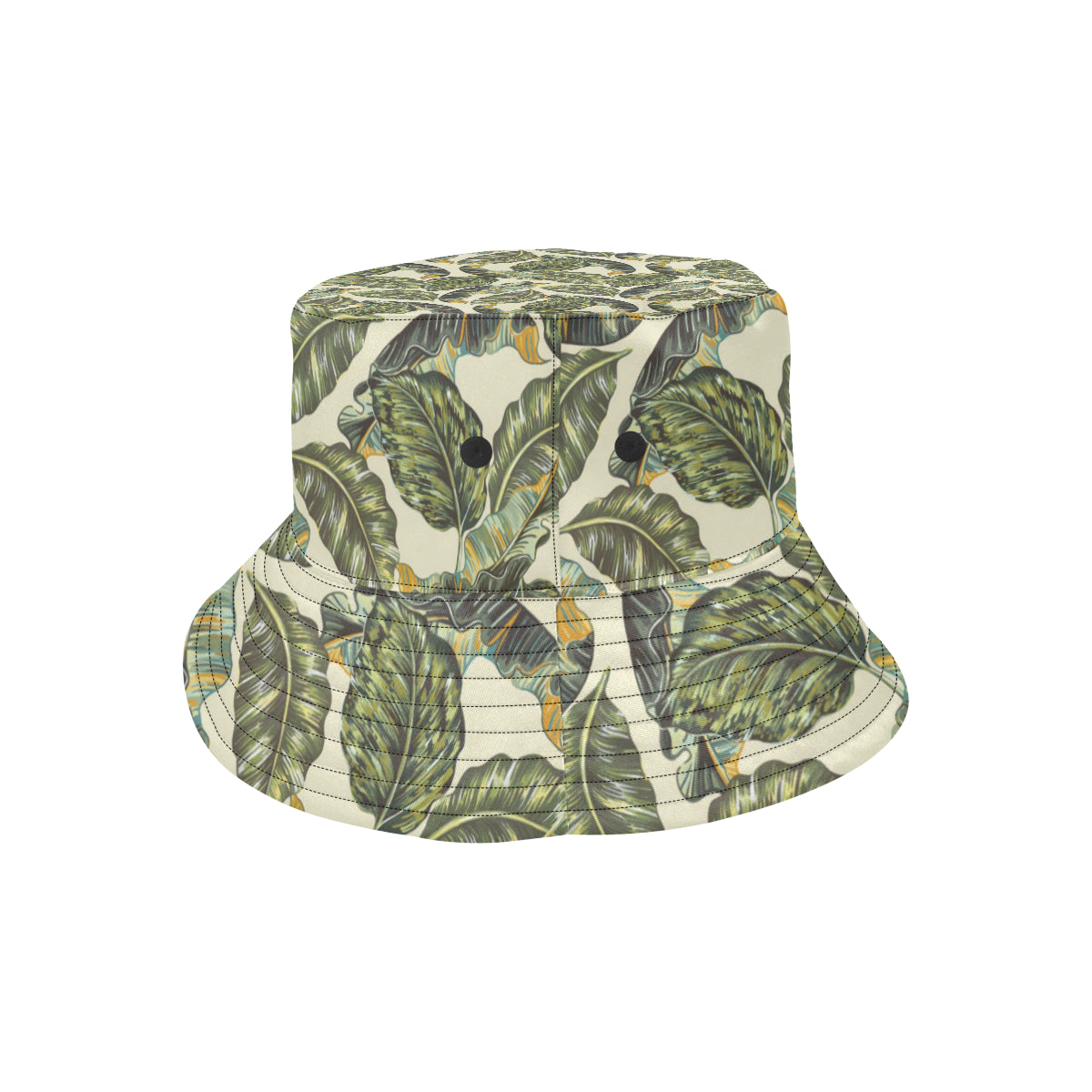 Banana Leaf Pattern Print Design BL08 Unisex Bucket Hat