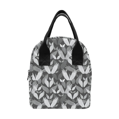 Angel Wings Pattern Design Themed Print Insulated Lunch Bag