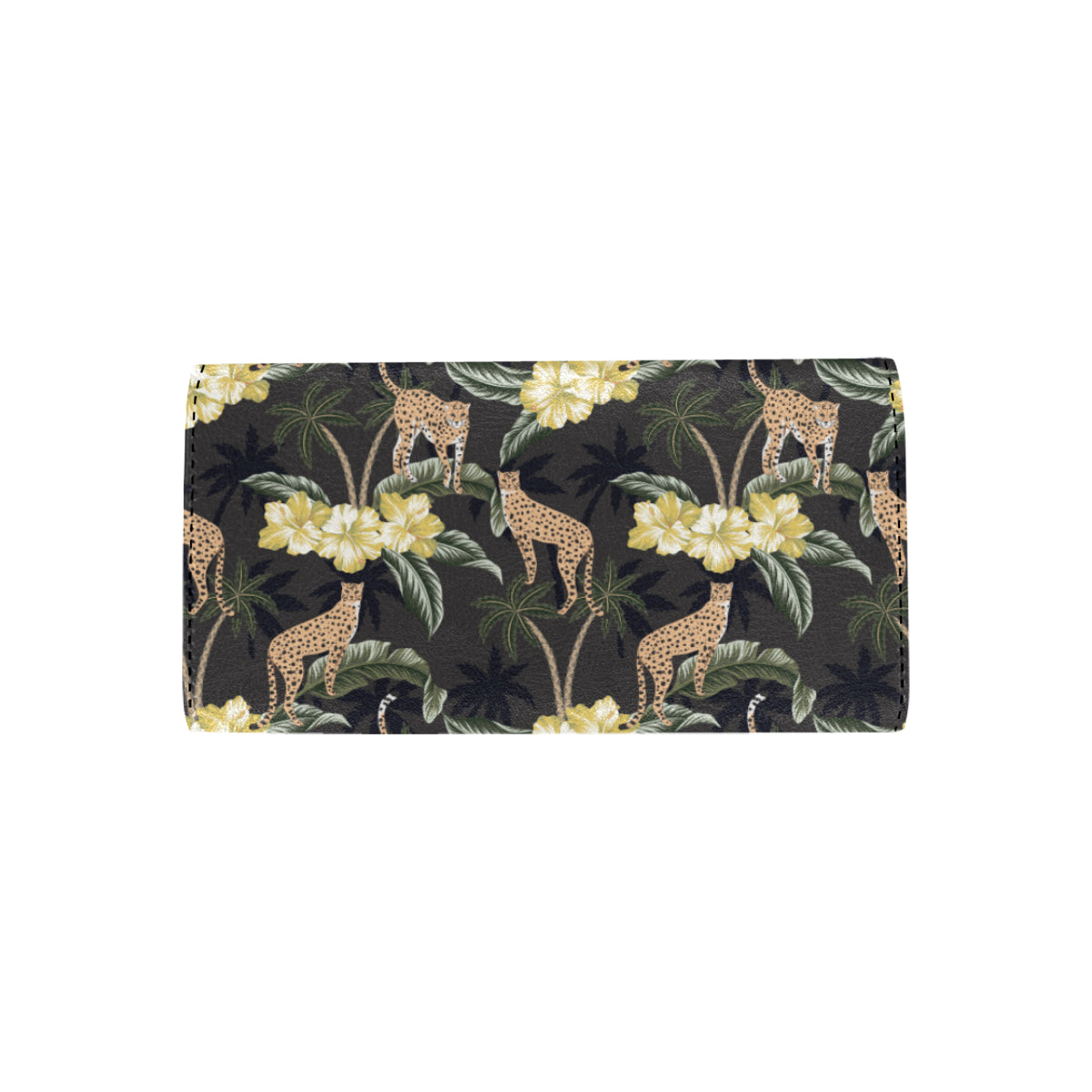 Cheetah Pattern Print Design 04 Women's Trifold Wallet