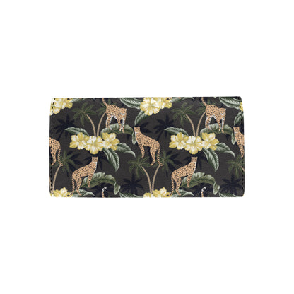 Cheetah Pattern Print Design 04 Women's Trifold Wallet
