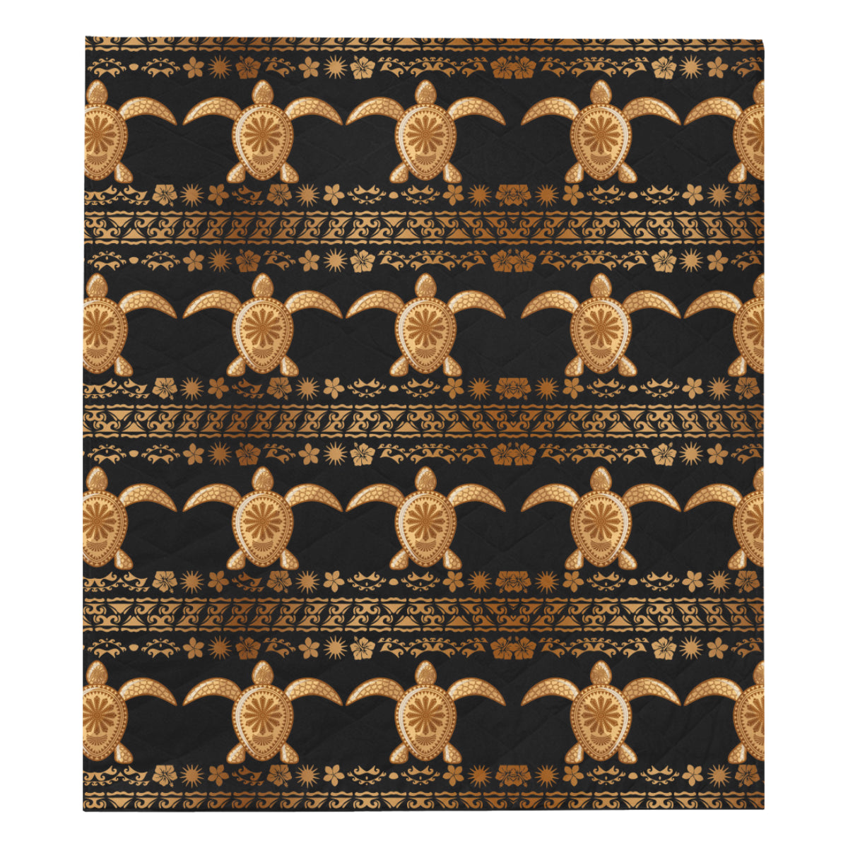 Tribal Sea turtle Polynesian Hawaiian Premium Quilt