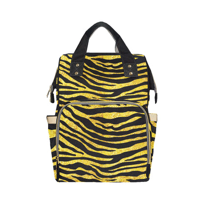 zebra Gold Diaper Bag Backpack