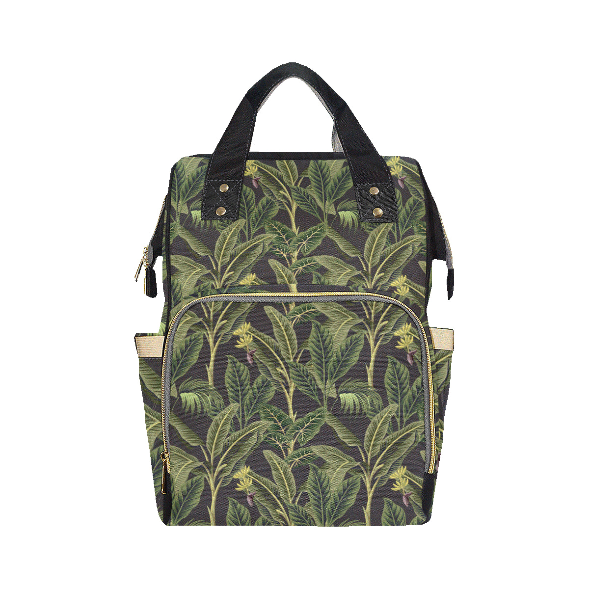 Banana Leaf Pattern Print Design BL04 Diaper Bag Backpack