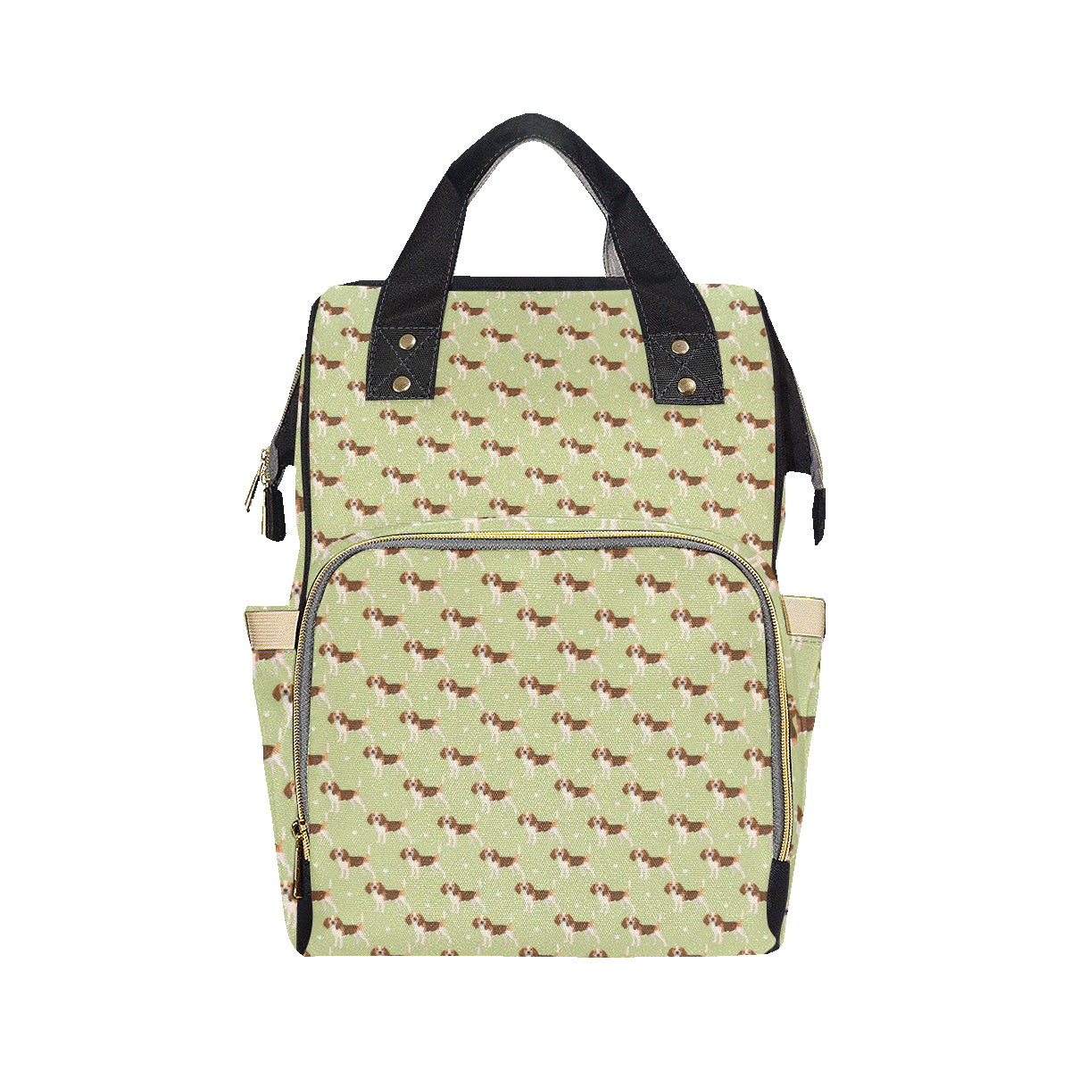 Beagle Pattern Print Design 07 Diaper Bag Backpack