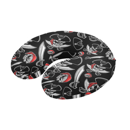 Pirate Pattern Print Design A05 U-Shaped Travel Neck Pillow