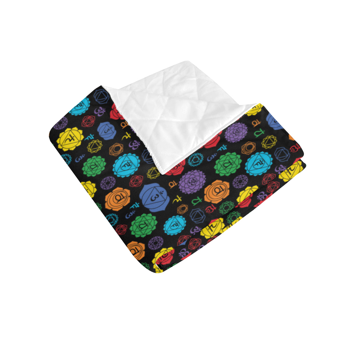 Chakra Pattern Print Design 01 Premium Quilt