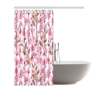 Summer Floral Pattern Print Design SF09 Shower Curtain