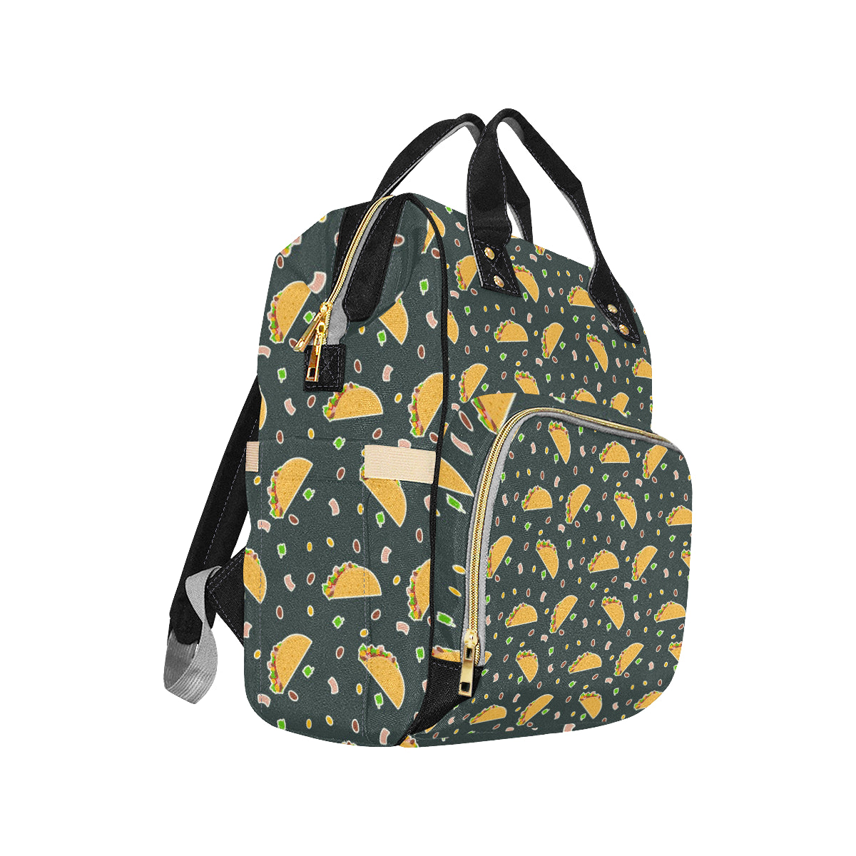 Taco Pattern Print Design TC02 Diaper Bag Backpack